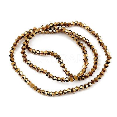 Transparent Electroplate Glass Beads Strands EGLA-A039-T2mm-UA11-1