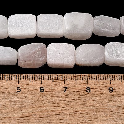 Natural Selenite Beads Strands G-D098-D17-1