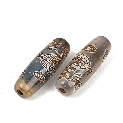 Tibetan Style dZi Beads TDZI-E004-47-1