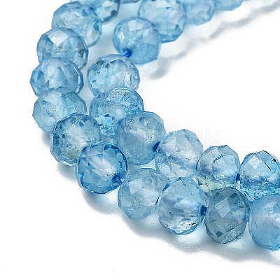 Natural Blue Topaz Beads Strands G-B088-D05-03-1