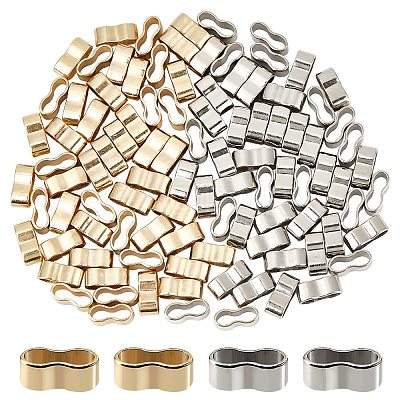 100Pcs 2 Colors Zinc Alloy Slide Charms FIND-DC0004-96-1