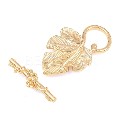 Brass Toggle Clasps KK-CBA7BFE-08G-1