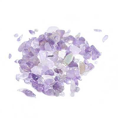Natural Amethyst Chip Beads G-O103-10-1