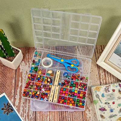 2Pcs 2 Style Transparent Plastic Bead Containers CON-SZ0001-29-1