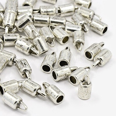 Tibetan Style Alloy Cord Ends TIBEP-LF9369YKG-AS-LF-1