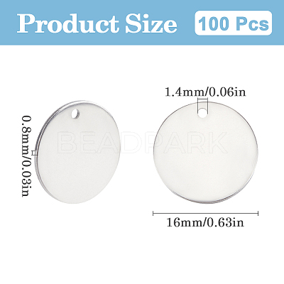100Pcs 304 Stainless Steel Charms FIND-SP0002-45-1