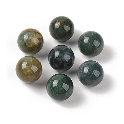 Natural Indian Agate No Hole Sphere Beads G-K353-04D-09-1