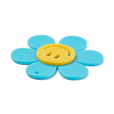Opaque Acrylic Big Pendants OACR-P012-B01-1