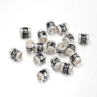 Enamel Alloy European Beads LS-EA8640-2S-1