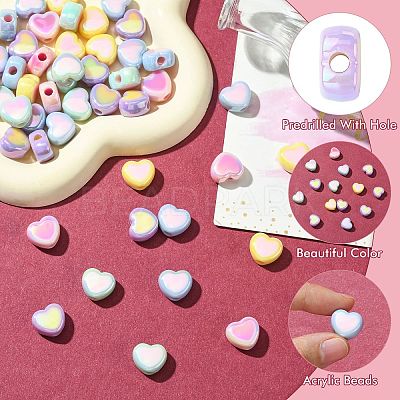 Plated Acrylic Beads OACR-CJC0009-05-1