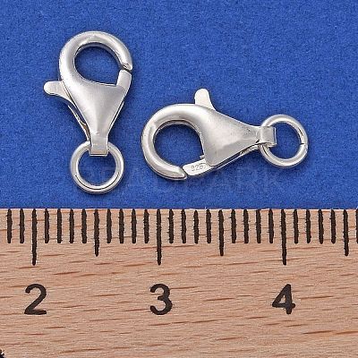 925 Sterling Silver Lobster Claw Clasps STER-K167-074C-S-1