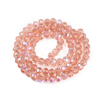 Electroplate Glass Beads Strands EGLA-A044-T6mm-L21-1