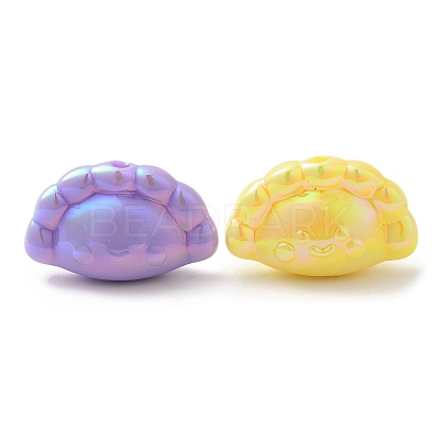 UV Plating Opaque Acrylic Beads X-SACR-L005-10-1