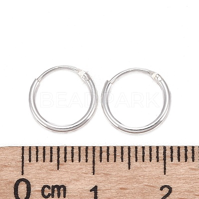 Sterling Silver Hoop Earring Findings X-STER-E062-05A-S-1