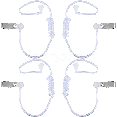 5Pcs PVC Plastic Replacement Acoustic Coil Tube with Earbuds KY-BBC0001-04-1