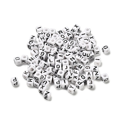 Opaque Acrylic Enamel Beads OACR-A038-02-1