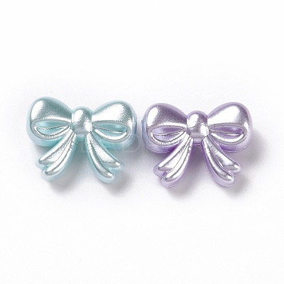 Imitation Pearl Acrylic Beads X-OACR-E013-19-1