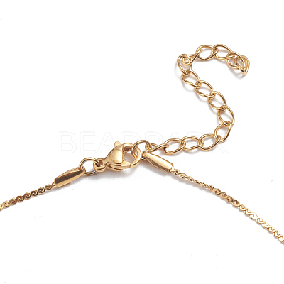 304 Stainless Steel Serpentine Chain Anklets AJEW-G024-08G-1
