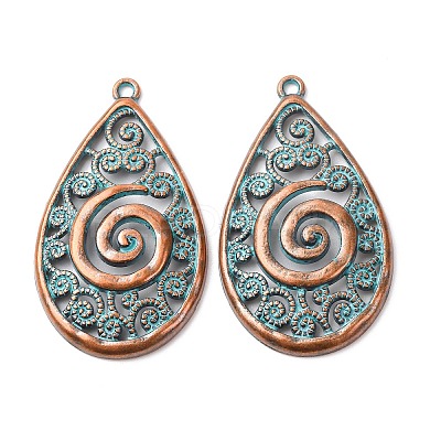 Tibetan Style Alloy Pendants FIND-B055-02D-1