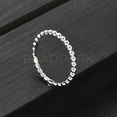 925 Streling Silver Plain Band Rings RJEW-P164-01C-P-1