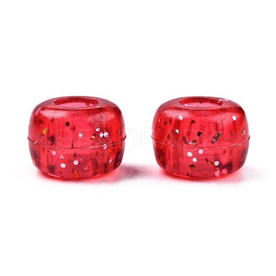Transparent Acrylic European Beads TACR-T010-002-1
