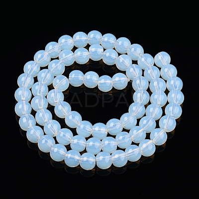 Transparent Glass Beads Strands GLAA-T032-T6mm-14-1