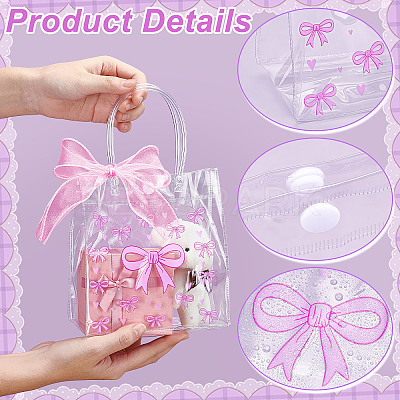 30Pcs PVC Tote Bags with Handles ABAG-PB0001-01-1