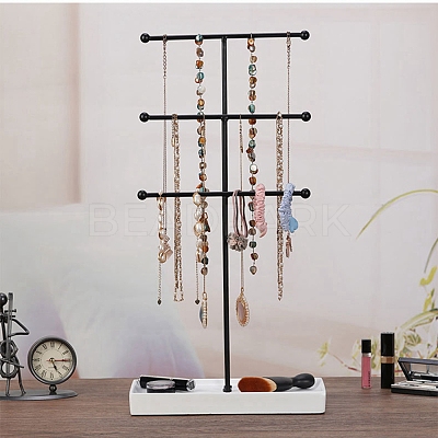 3-Tier Iron T-Bar Jewelry Display Risers ODIS-C008-02EB-1