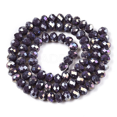Electroplate Glass Beads Strands LS-EGLA-A044-P6mm-B11-1