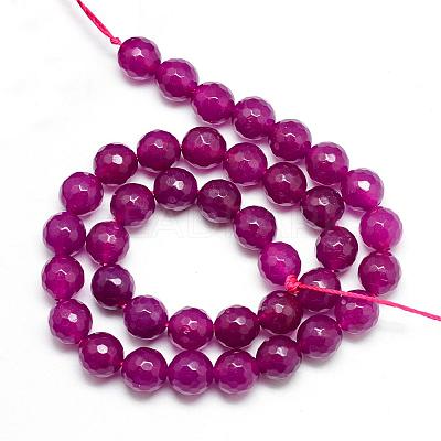 Natural White Jade Bead Strands G-R346-6mm-11-1