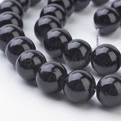 Natural Mashan Jade Round Beads Strands X-G-D263-10mm-XS32-1