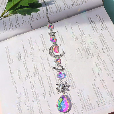 1Pc Iron Big Pendant Decorations DJEW-CN0001-37A-1
