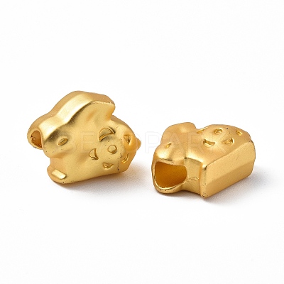 Rack Plating Alloy Beads PALLOY-I215-28G-1