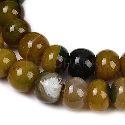 Dyed Natural Agate Beads Strands G-U030-A01-04-1
