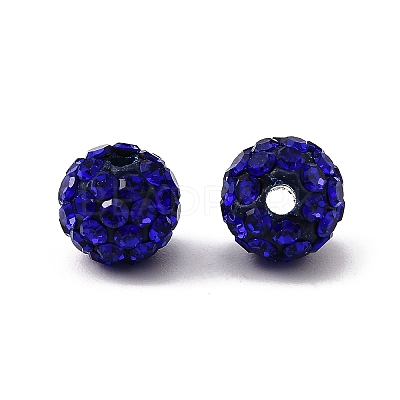 Grade A Round Pave Disco Ball Beads X-RB-H258-10MM-206-1