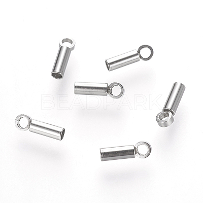 Tarnish Resistant 201 Stainless Steel Cord Ends LS-STAS-P118-07-1