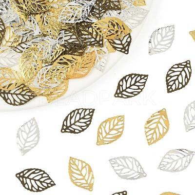 100Pcs Iron Filigree Joiners Pendants IFIN-FS0001-61-1