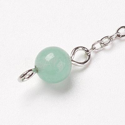 Chakra Natural Green Aventurine Dowsing Pendulums G-F516-01F-1