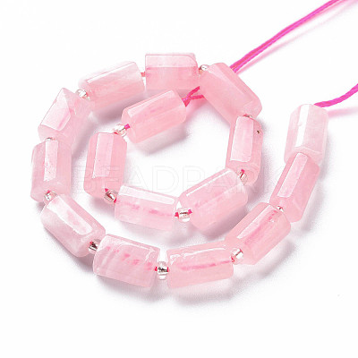 Natural Rose Quartz Beads Strands G-S345-8x11-014A-1