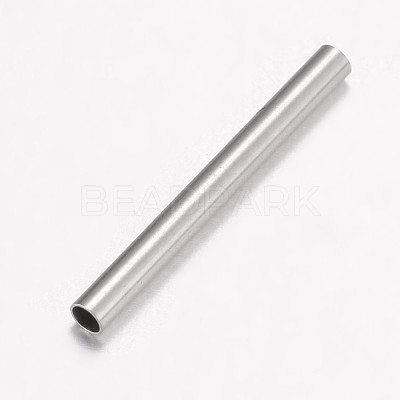 Non-Tarnish 304 Stainless Steel Tube Beads X-STAS-G071-33P-1