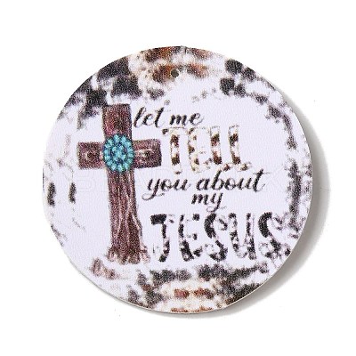 Halloween Imitation Leather Pendants FIND-K017-02G-01-1