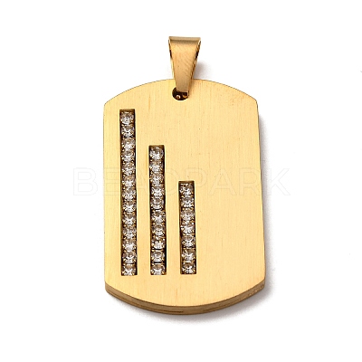 304 Stainless Steel Pendants STAS-F323-06G-1