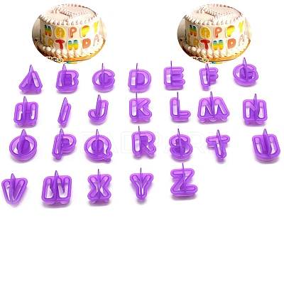 PP Plastic Cookie Cutters LETT-PW0002-53-1