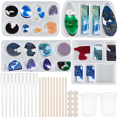 Ocean Theme DIY Silicone Molds Kits DIY-OC0002-93-1