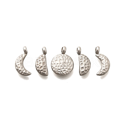 5Pcs 304 Stainless Steel Charms X-STAS-R140-01P-1