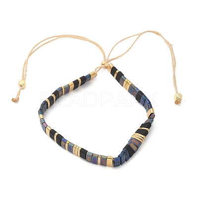 Vintage Ethnic Style Adjustable Glass Tila Beaded Handmade Slider Bracelets for Women ZN9527-2-1