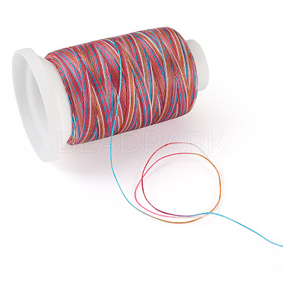 Gradient Color Round 6-Ply Waxed Polyester Cord YC-TAC0003-01B-1