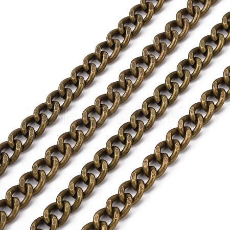 Iron Cuban Link Chains CH-R013-9x8mm-AB-NF-1