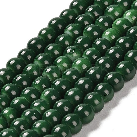 Painted Glass Bead Strands DGLA-S071-6mm-19-1