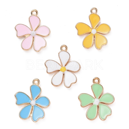 Alloy Enamel Pendants ENAM-R058-01-1